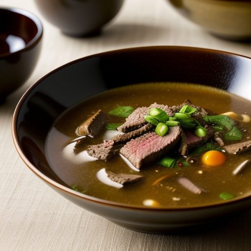 Grilled Beef Soup recipe image