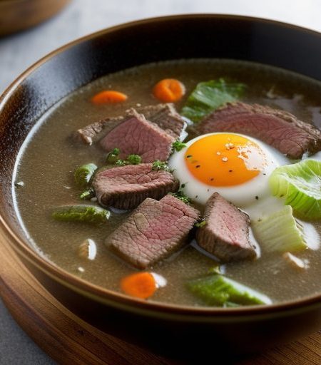 Grilled Beef Soup recipe image