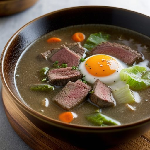 Grilled Beef Soup recipe image