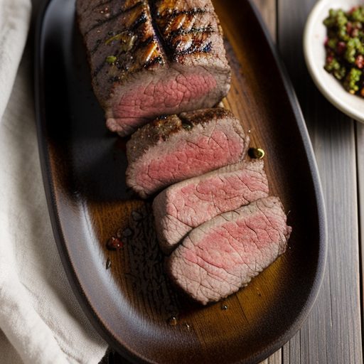 Grilled Beef Tenderloin With Ground Chiles recipe image