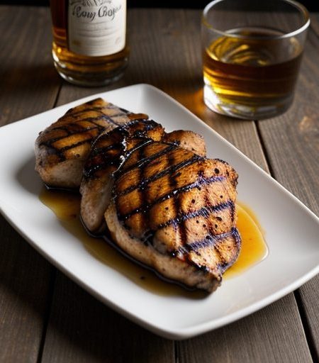 Grilled Breast of Chicken W/Maple Whiskey Glaze recipe image
