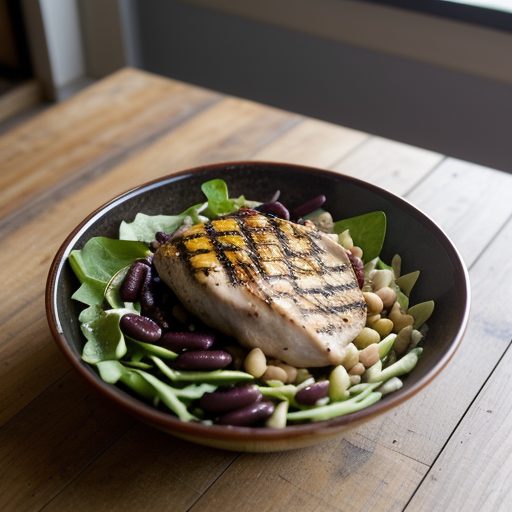 Grilled Chicken Breast & Bean Salad recipe image