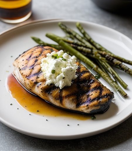 Grilled Chicken Breast Stuffed W Goat Cheese recipe image