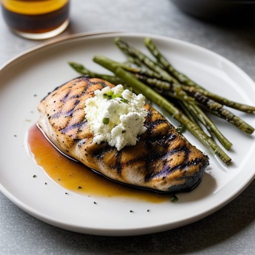 Grilled Chicken Breast Stuffed W Goat Cheese recipe image