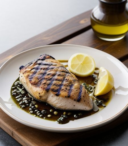 Grilled Chicken Breast With Garlic Lemon Mari recipe image