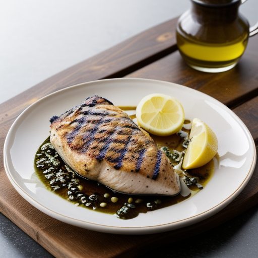 Grilled Chicken Breast With Garlic Lemon Mari recipe image