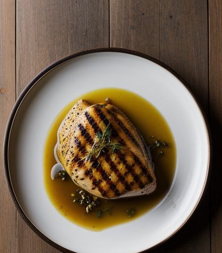 Grilled Chicken Breast With Garlic Lemon Marinade recipe image