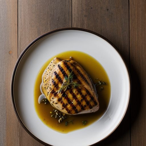 Grilled Chicken Breast With Garlic Lemon Marinade recipe image