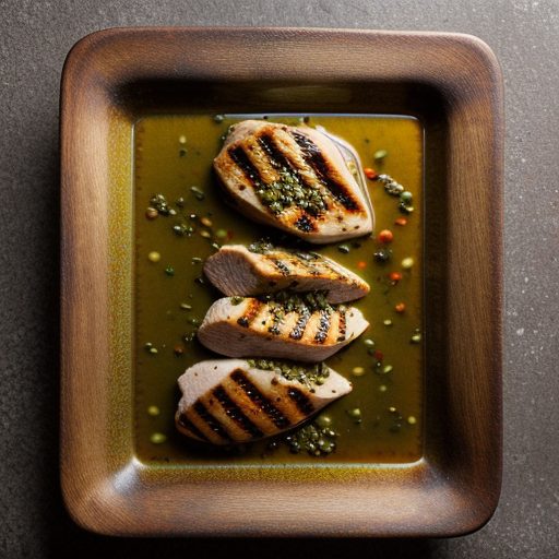 Grilled Chicken Breasts With Green Grape Sauce recipe image