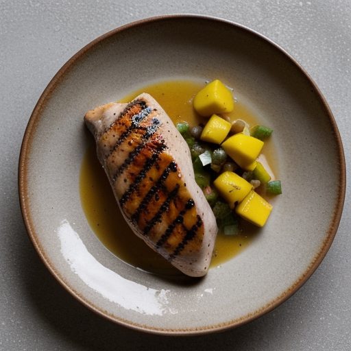 Grilled Chicken Breasts With Mango Salsa recipe image
