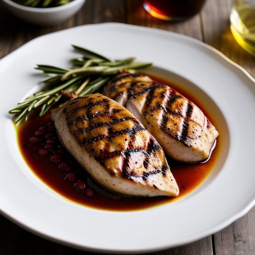 Grilled Chicken Breasts in Raspberry Vinegar recipe image