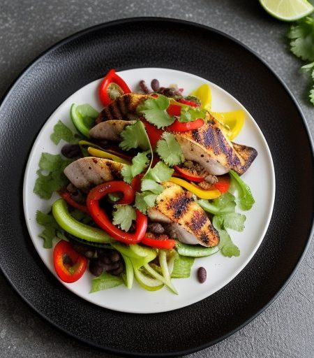 Grilled Chicken & Red Pepper Taco recipe image