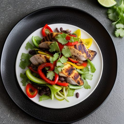 Grilled Chicken & Red Pepper Taco recipe image