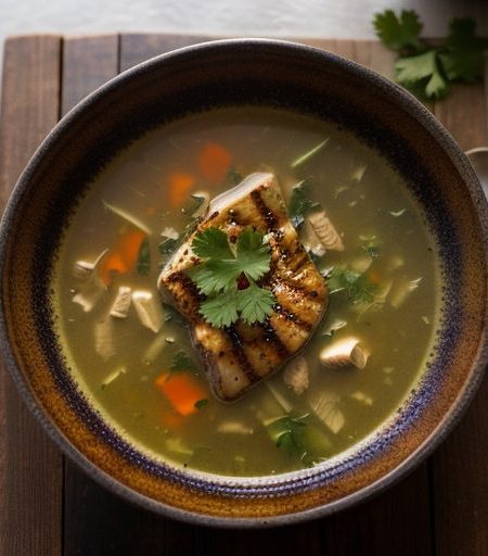 Grilled Chicken Soup recipe image