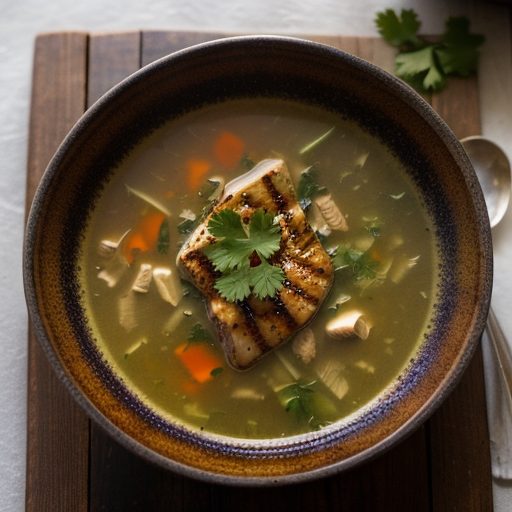 Grilled Chicken Soup recipe image