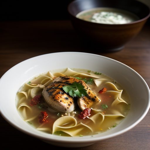 Grilled Chicken Soup recipe image