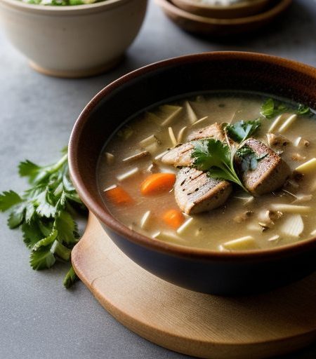 Grilled Chicken Soup recipe image