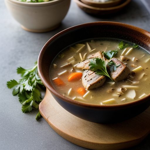 Grilled Chicken Soup recipe image