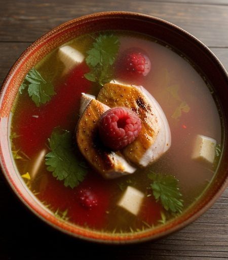 Grilled Chicken Soup recipe image