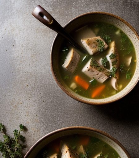 Grilled Chicken Soup recipe image