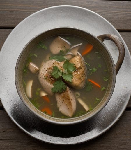 Grilled Chicken Soup recipe image