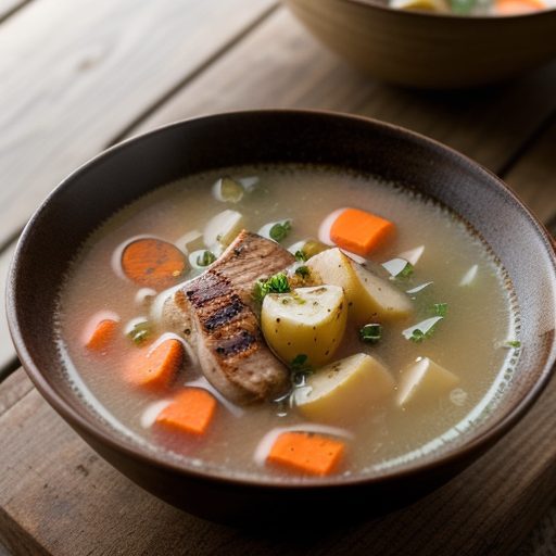 Grilled Chicken Soup recipe image
