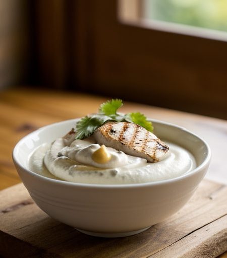 Grilled Chicken With Chipotle Chantilly Sauce recipe image