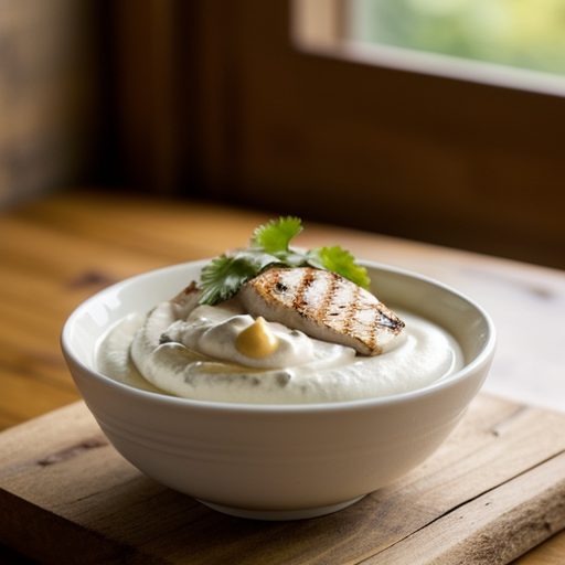 Grilled Chicken With Chipotle Chantilly Sauce recipe image