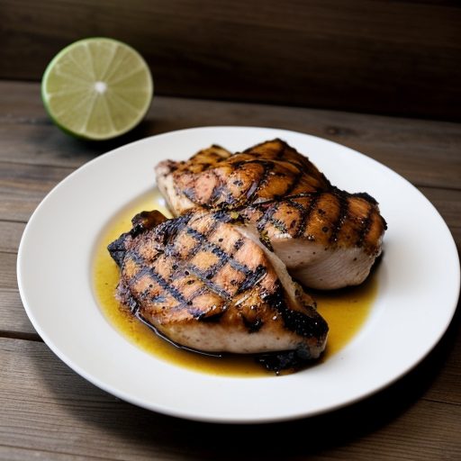 Grilled Chicken With Honey~ Lime & Garlic G recipe image