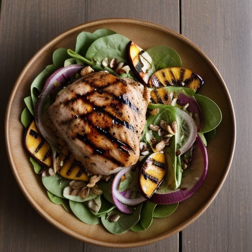 Grilled Chicken and Nectarine Salad - Bon Appetit recipe image