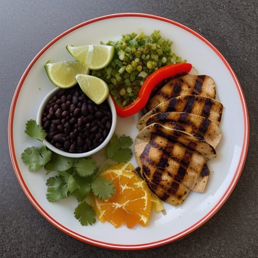 Grilled Chicken and Red Pepper Taco recipe image