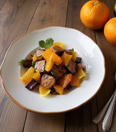 Grilled Chorizo Jicama & Orange Salad recipe image