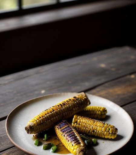 Grilled Corn Niblets With Lime Butter and Cracked Black P recipe image