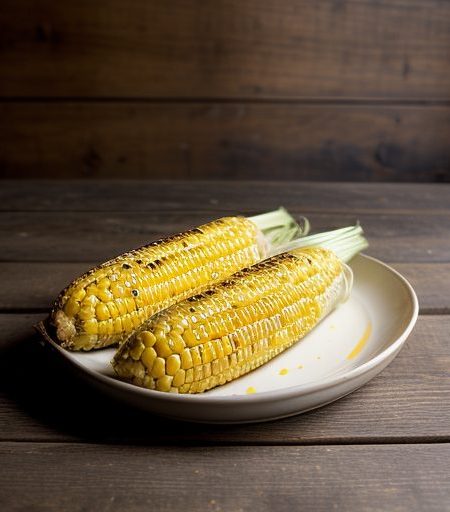 Grilled Corn With Spicy Butters recipe image
