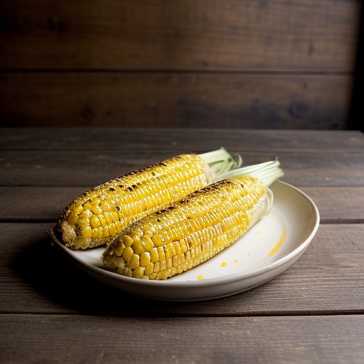 Grilled Corn With Spicy Butters recipe image