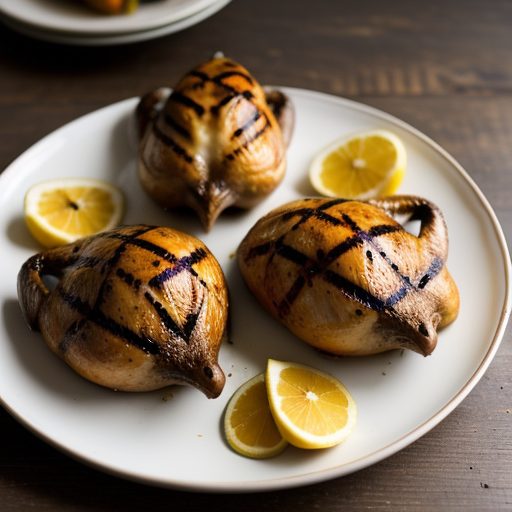 Grilled Cornish Hens With Habanero Glaze recipe image