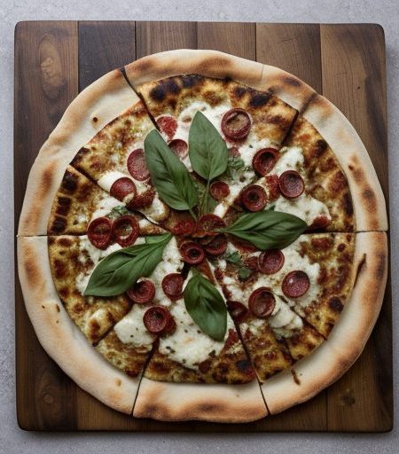 Grilled Eggplant Cheeseless Pizza recipe image