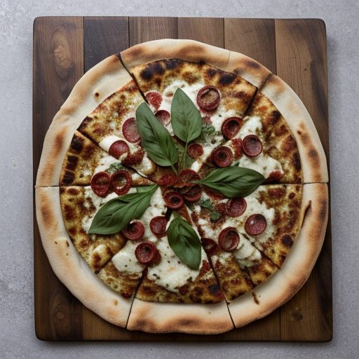 Grilled Eggplant Cheeseless Pizza recipe image
