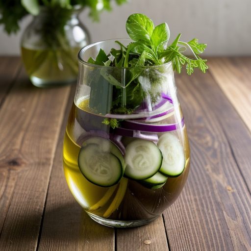 Grilled Eggplant Salad With Onion & Cucumber recipe image