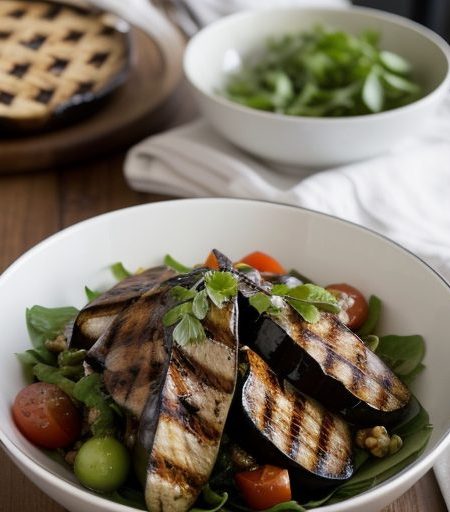 Grilled Eggplant Salad - Wolfgang Puck~ Spago recipe image
