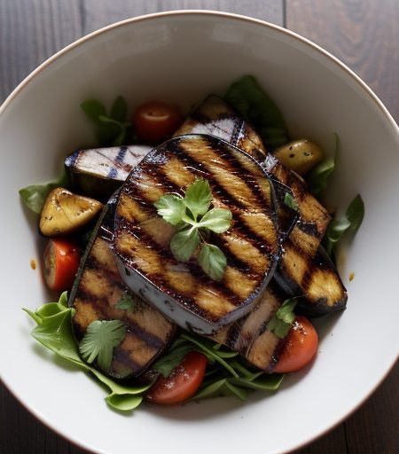 Grilled Eggplant Salad - Wolfgang Puck, Spago recipe image