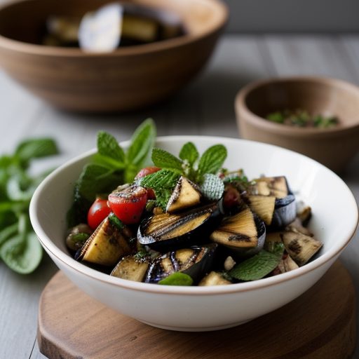 Grilled Eggplant Salad recipe image
