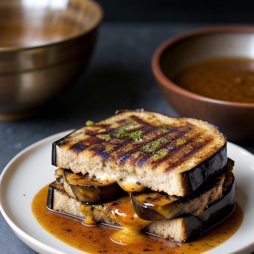 Grilled Eggplant Sandwiches recipe image