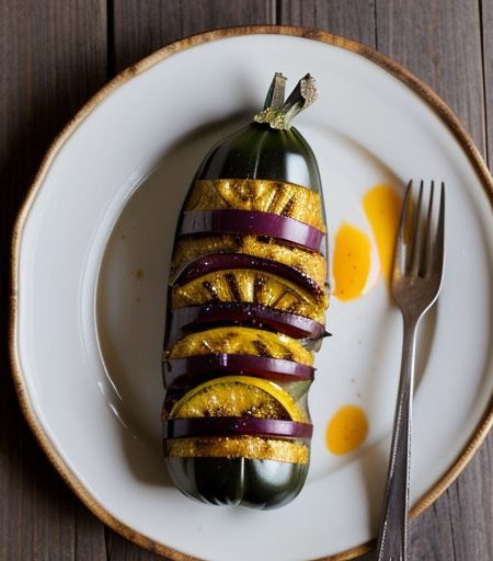 Grilled Eggplant~ Tomato~ Zucchini & Squash S recipe image