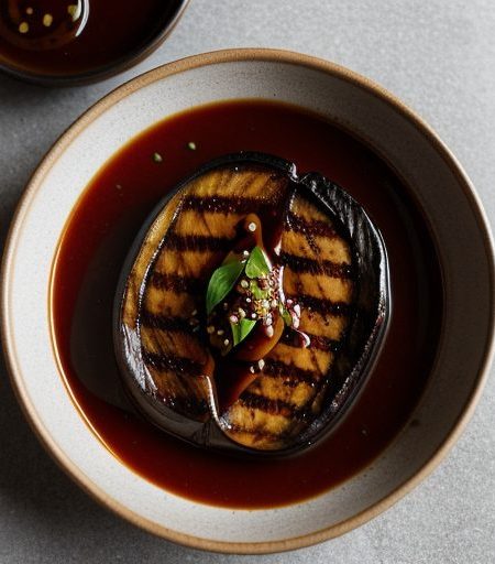 Grilled Eggplant With Hoisin Sauce recipe image