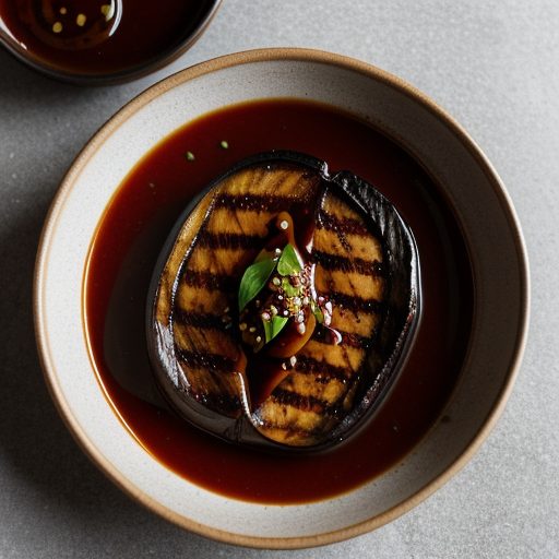 Grilled Eggplant With Hoisin Sauce recipe image