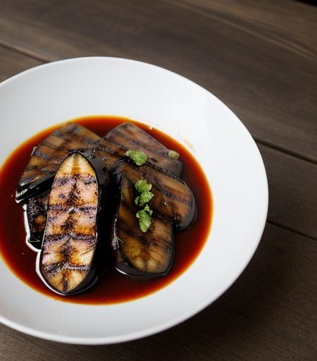 Grilled Eggplant With Hoisin Sauce recipe image