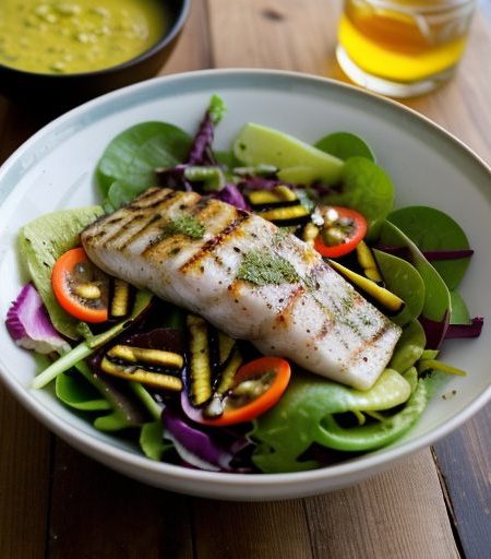 Grilled Fish Salad recipe image
