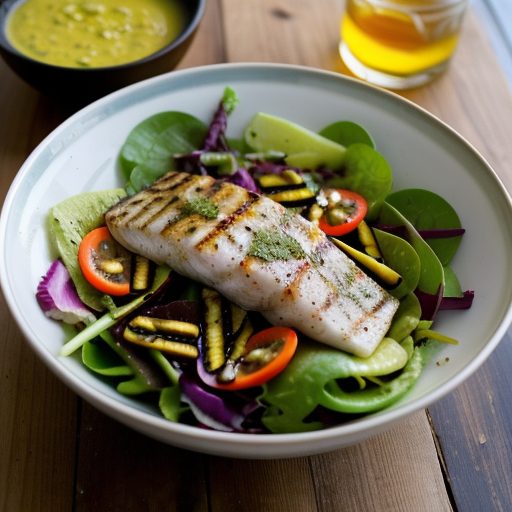 Grilled Fish Salad recipe image