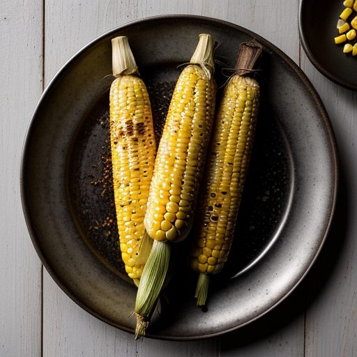 Grilled Fresh Corn in the Husk With Basil Butter - Hb recipe image
